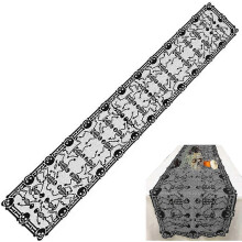 5pcs Halloween Table Cloth Halloween Horror Theme Tablecloth - Scary Lace Table Runner Halloween Table Decoration for Parties And Gatherings Ytger