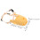 Orange Dog Muzzle for Small Dogs Breathable Anti Bite Lick Cover 2