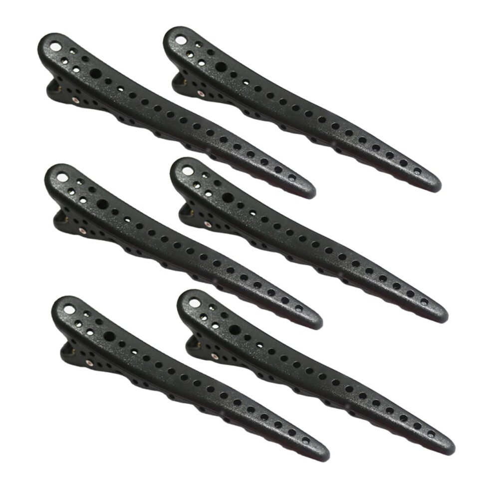 Unisex Hair Styling Clips Set Of 6 Secure Nonslip Plastic Sectioning Claw Clips For Salon And Home