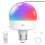 (1 Lamp, US) USB Rechargeable Light Bulb with Remote Control Timer Dimmable Easy to Install Battery Powered E27 Light Bulb RGB Lamp 1