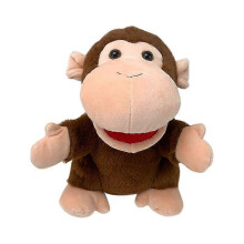 (Monkey) 25-26 Hand Puppets Bear Puppet,25cm Animal Hand Puppets for Kids with Movable Mouth