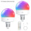 (2 Lamps, EU) USB Rechargeable Light Bulb with Remote Control Timer Dimmable Easy to Install Battery Powered E27 Light Bulb RGB Lamp 1
