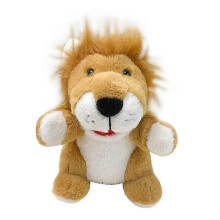 (Lion) 25-26 Hand Puppets Bear Puppet,25cm Animal Hand Puppets for Kids with Movable Mouth
