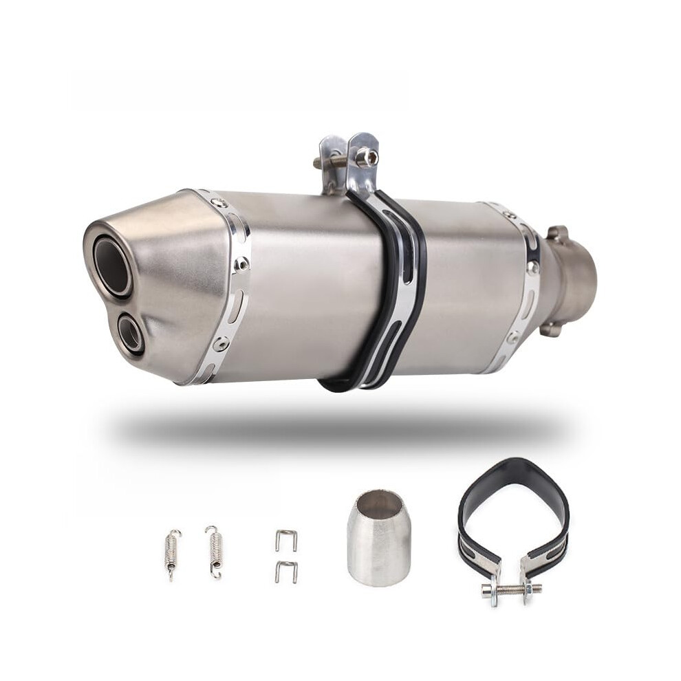 Motorcycle Exhaust Muffler 51Mm Hexagonal Titanium Slip On With Deep Sound And Removable Db Killer 9053599891130