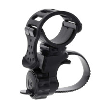 Metal Detector Accessories Bike Flashlight Holder with 360 Rotation and Adjustable Silicone Strap