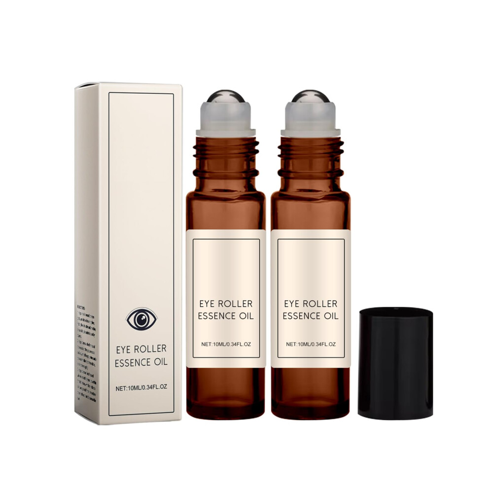 Dark Eye Roller For Circles With Castor Oil And Frankincense, Hydrating Anti Puffiness Serum
