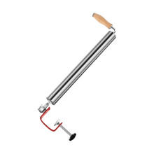 Stainless Steel Rolling Pin with Handles, 360 Rotation, Non Stick for Pastry and Cookies 35cm