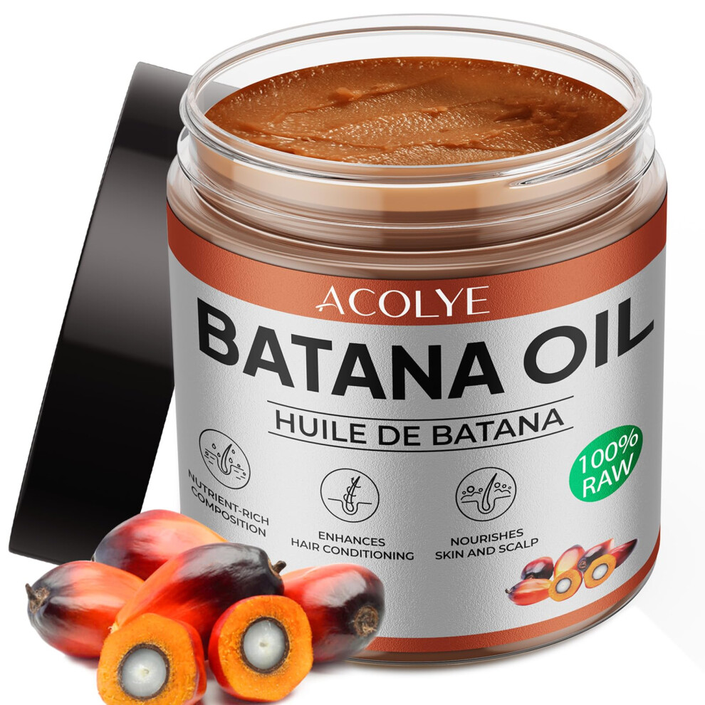 Raw Unrefined Batana Oil for Hair Growth Deep Hydration Mask for Dry Damaged Hair
