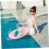 Pool Float Ring Thickened Transparent PVC LeakProof Inflatable Swim Ring for Adults Beach Pool Pink 3