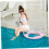 Pool Float Ring Thickened Transparent PVC LeakProof Inflatable Swim Ring for Adults Beach Pool Pink 2