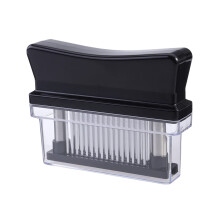 Meat Tenderizer Tool with 48 Stainless Steel Blades for Chicken Beef Pork, Ergonomic Handle, Dishwasher Safe