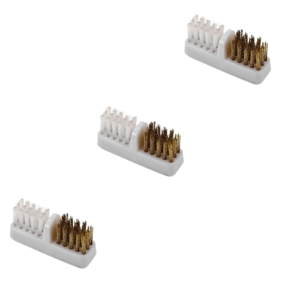 3pcs Nail Drill Bit Cleaner Brush Set for Fast Bit Cleaning and Manicure Tool Care