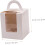24pcs White Cupcake Boxes with Window for Weddings, Birthdays and Party Single Cupcake Packaging 5