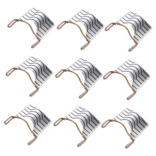 10pcs Reusable Nail Extension Forms for French Tips Silver Foil Nail Art Molds Home Salon Use