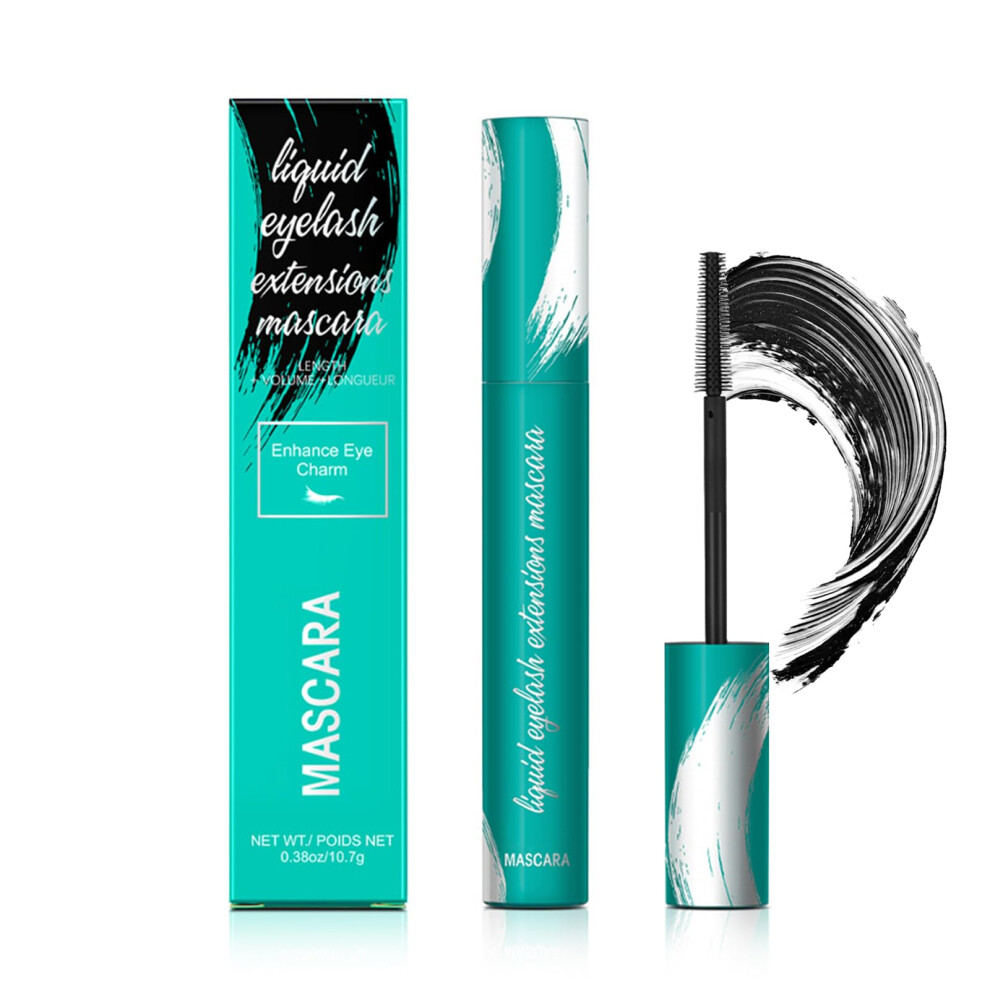 Black Mascara Fiber Lash Waterproof Volumizing Curl Natural Longlasting Smudgeproof