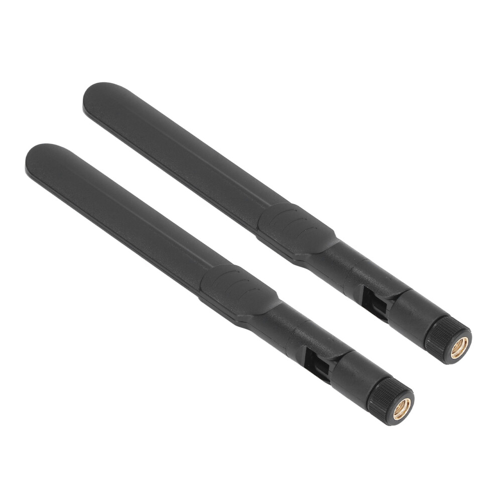 2Pcs Omnidirectional Wifi Antennas 2.4/5.8Ghz Sma Male Foldable Black 4611383209605