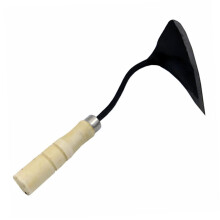 Garden Hoe with Ergonomic Wooden Handle Forged Steel Head for Easy Weed Removal and Planting