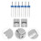 2 sets twin needle for sewing machine with pintuck presser foot 4