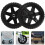 2Pcs Durable Plastic Caster Wheels for Shopping Cart and Trolley Black 5
