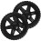 2Pcs Durable Plastic Caster Wheels for Shopping Cart and Trolley Black 9