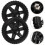 2Pcs Durable Plastic Caster Wheels for Shopping Cart and Trolley Black 7