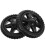 2Pcs Durable Plastic Caster Wheels for Shopping Cart and Trolley Black 8