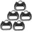 5Pcs Camera Strap Adapter Rings Black Triangle Connectors for Dslr 1