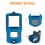 6St Bluetooth Microfoon Control Bezel Rubber Blauw Comfort 3