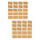 Memo Card Brown Simple Design 20set 6.3x3.5in 7