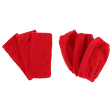6Pcs Red Heatproof Moxibustion Stick Covers Soft Anti-Burn Gloves
