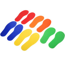 10Pcs Soccer Training Markers Carpet Footprints Signs