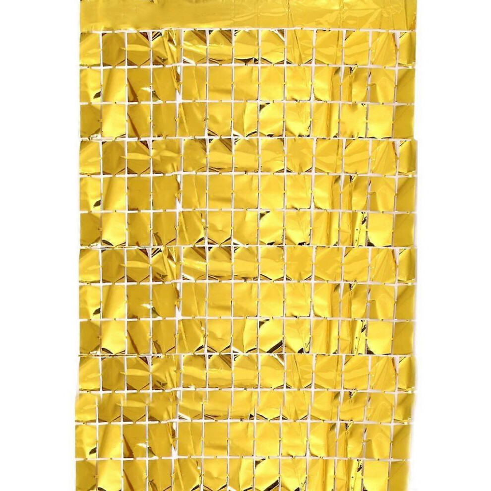 (As Show, Gold) Party Background Curtain Sequin Backdrop Wedding Party Wall Glitter Backdrop 3242242645350