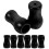 8Pcs Black PVC Blind Cord Knobs for Vertical Blinds Durable Pull Ends 3