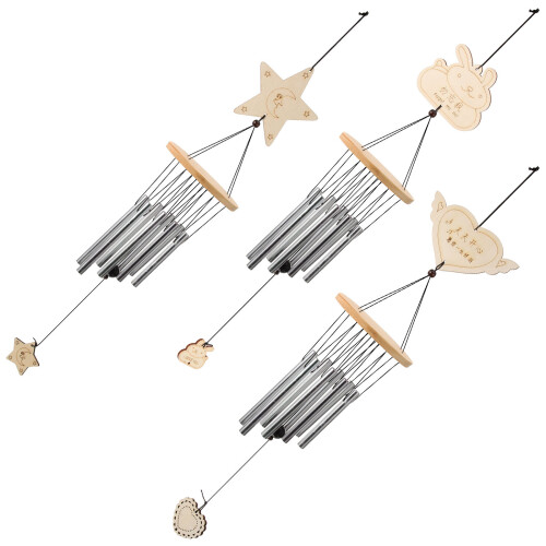 3Stk Garten Hänger Aluminium Mehrfarbig 2