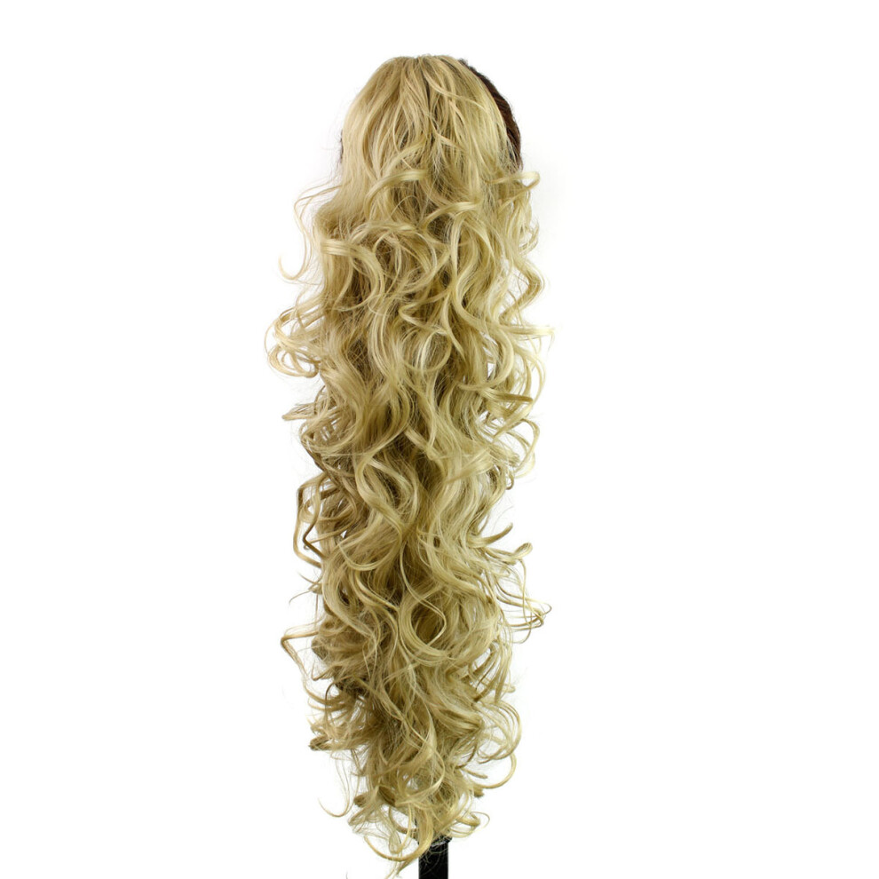Totority Unisex 26 -Inch Miss Wavy Curly Hair Extensions Braids Ponytail Wig Clip