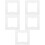 5St Decoratieve Lichtplaat Witte Plastic Wandafdekking 8