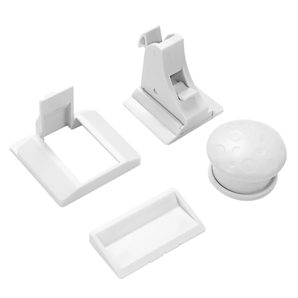 4Pcs Cabinet Lock For Baby Magnetic Safety Locks For Child White Aboofan