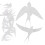 Static Silver PVC Bird Window Stickers Removable Home Decoration 7