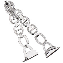 Watch Straps Band Silver Comfortable Wear For Wristwatch 1set