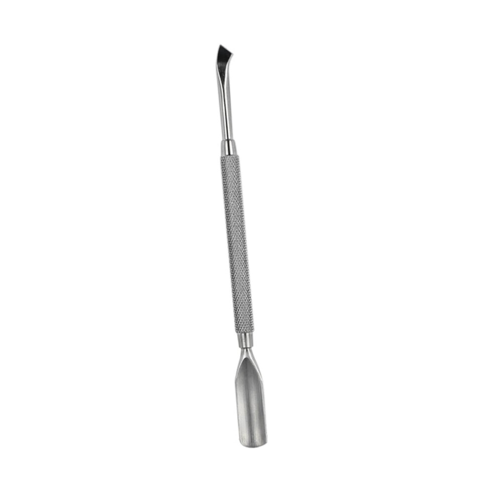 Stainless Steel Cuticle Trimmer and Pusher for Smooth Nails, Ergonomic Grip, Home and Salon Use