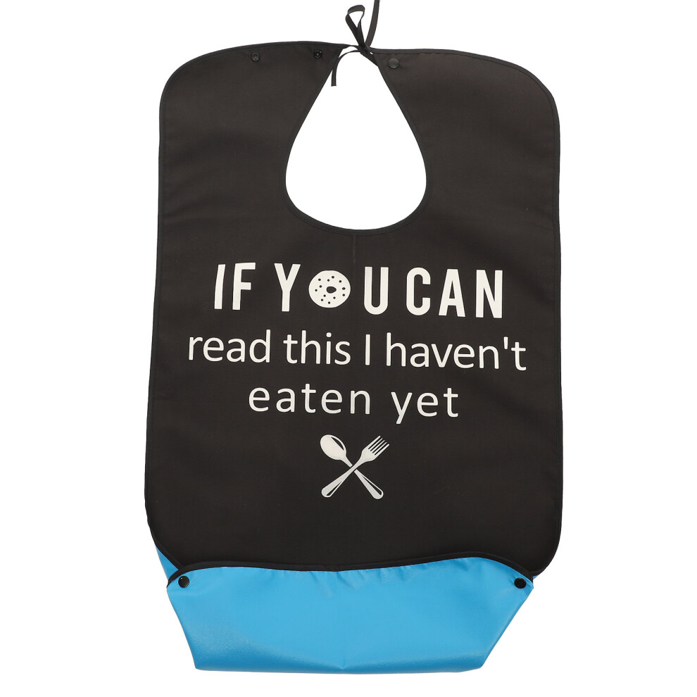 Ohphcall Adult Bib Reusable Elderly Dining Clothing Protector Lightweight Washable Feeding Apron For Men Women With Funny Design For Seniors
