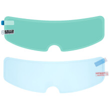 1Set Riding Helmet Protective Film Blue Pet Waterproof Anti-Fog