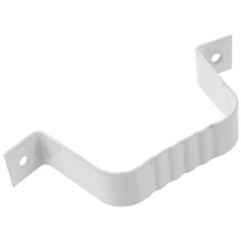2Pcs Square Aluminum Gutter Clips White Downspout Extension Brackets