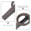 2Pcs Steel Scaffolding Coupling Pins Silver Locking Scaffold Accessory 9