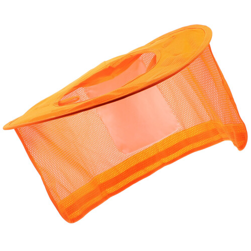 Ombre Cou Casque Construction Orange Avec Bande Réfléchissante