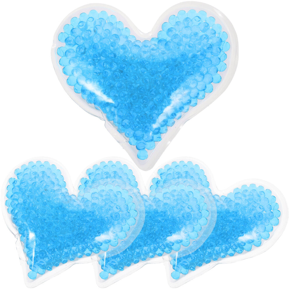 Ohphcall Blue 4Pcs Durable Gel Ice Packs For Injuries Sky- Soft Cold Compress