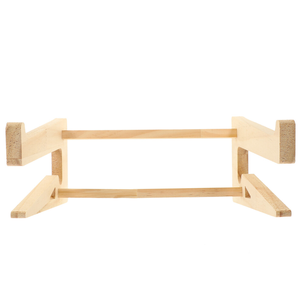 Portable Khaki Wooden Laptop Stand Durable Notebook Riser Holder 3161621430113