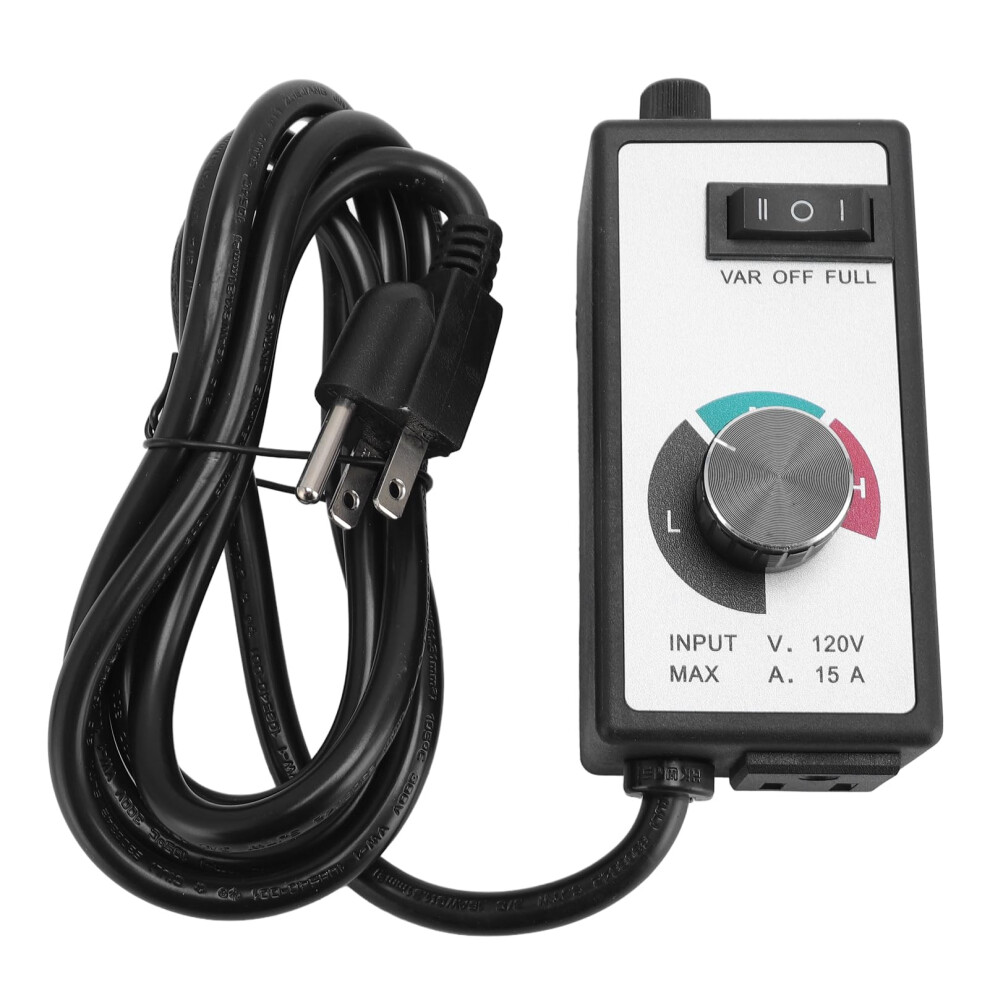 Ac Motor Speed Controller With Stepless Adjustment And Overload Protection For Inline Duct And Exhaust Fans 9455672669306