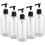 Raindrops Refillable Bottles Pump Bottles Clear Plastic 5set 8