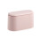 1Pc Pink Garbage Can Desktop Trash Bin Press Lid Small Space-Saving 10